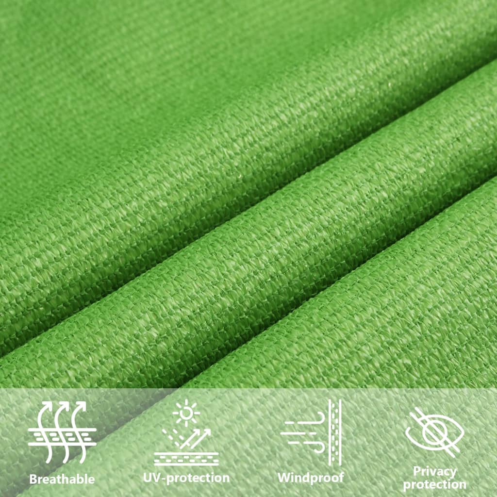 Sunshade Sail 160 g/m² Light Green 7x7 m HDPE