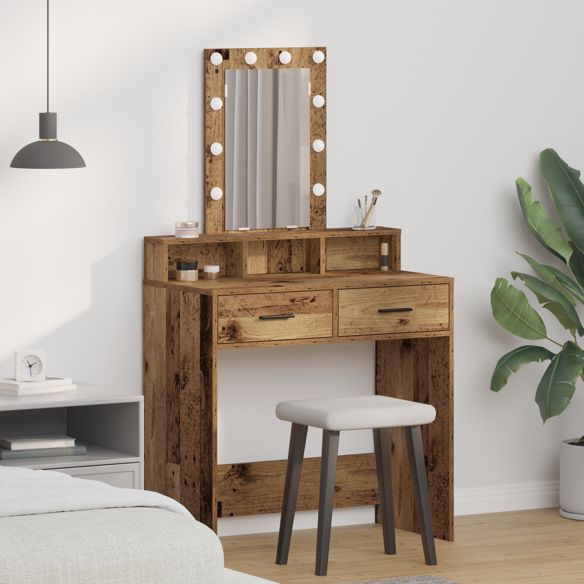 Dressing Table Brown 79 x 41 x 140 cm Engineered Wood
