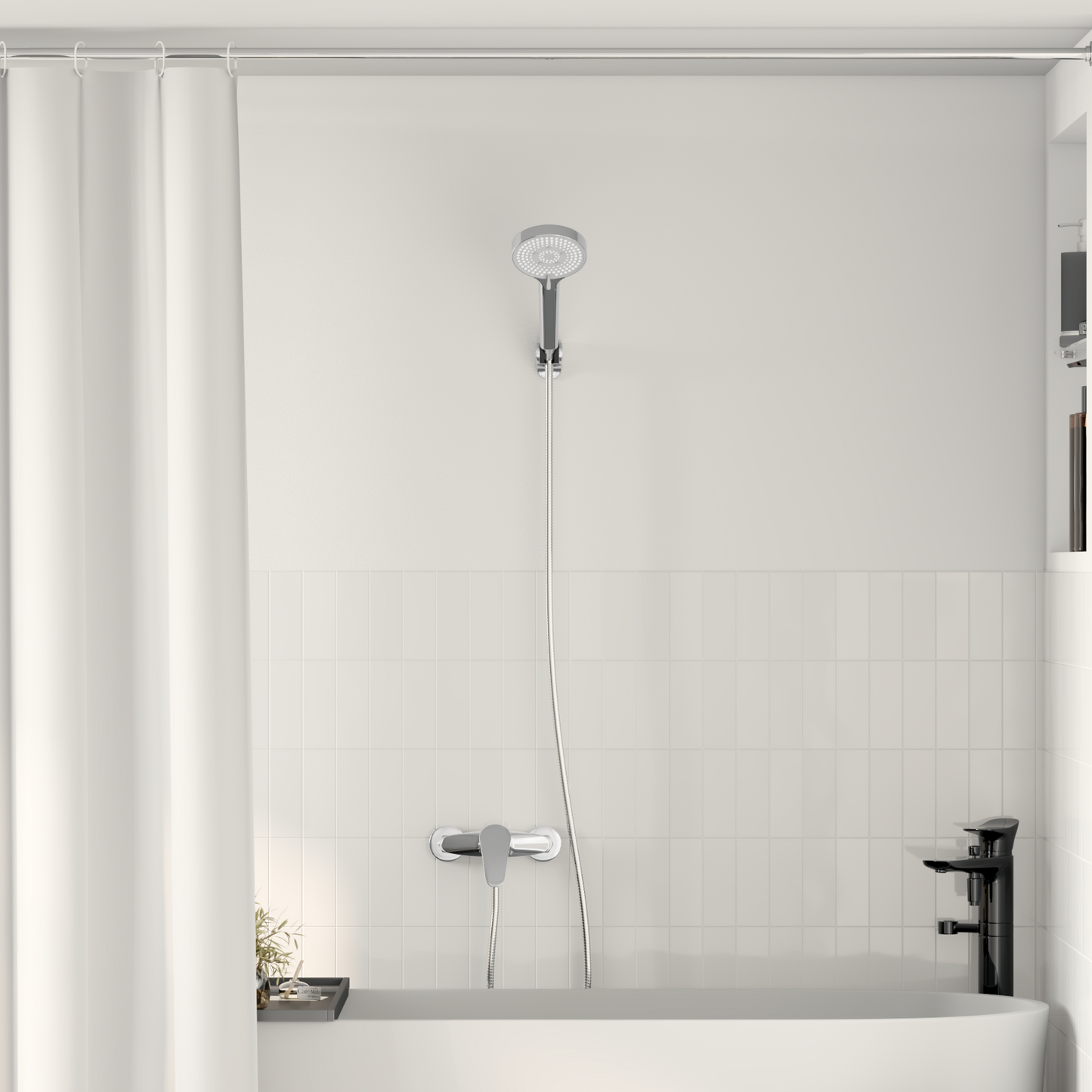Shower Head Set Chrome G 1 / 2 inches