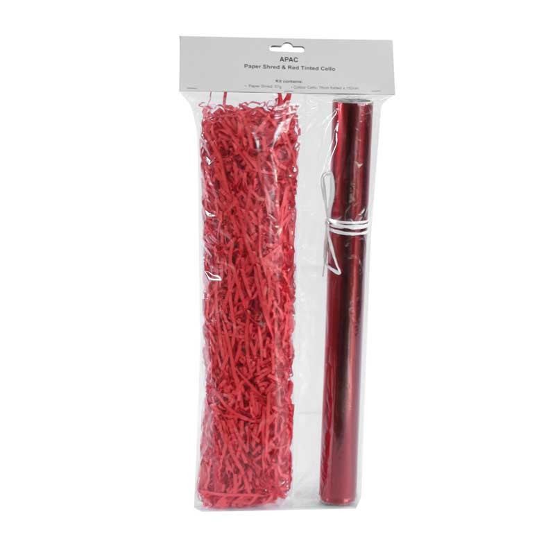 Red Shred/Cello Hamper Kit