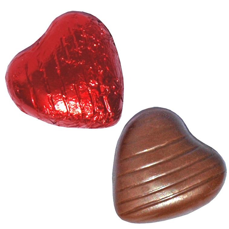 Red Foil Chocolate Hearts (1kg)