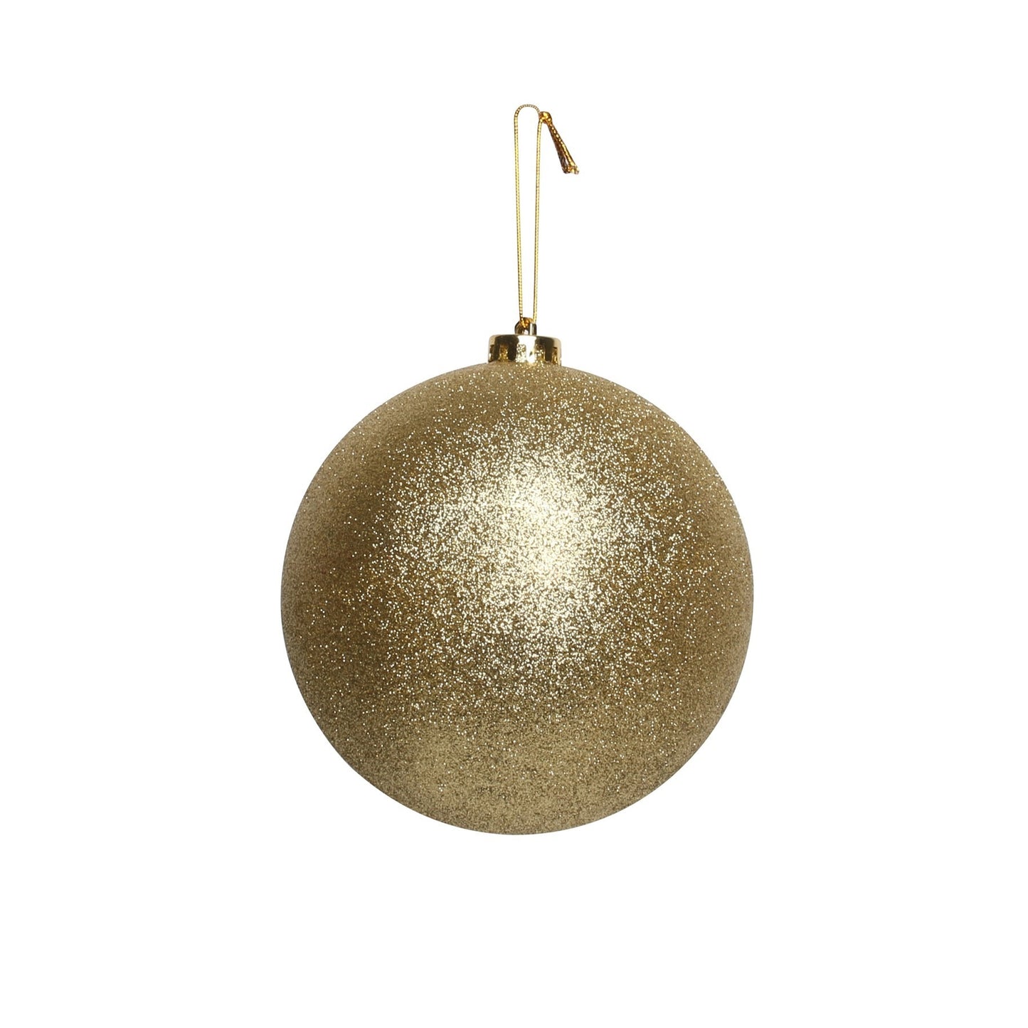 Gold Glitter Shatterproof Bauble (x1) (15cm)