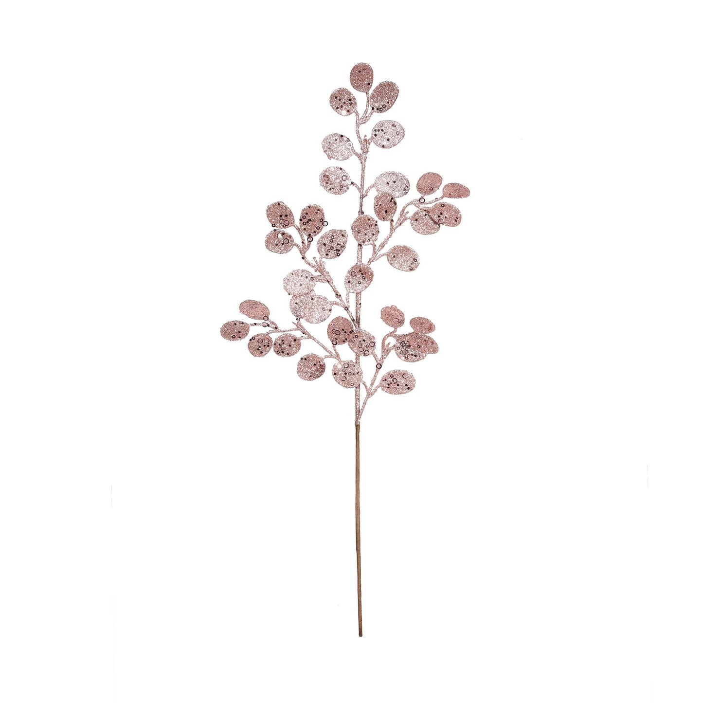 Pink Glitter Eucalyptus Stem (H61cm)