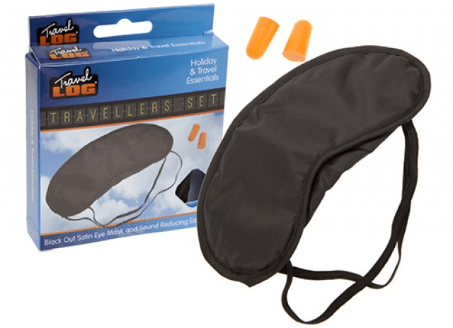 Satin Eye Mask &amp; Ear Plugs