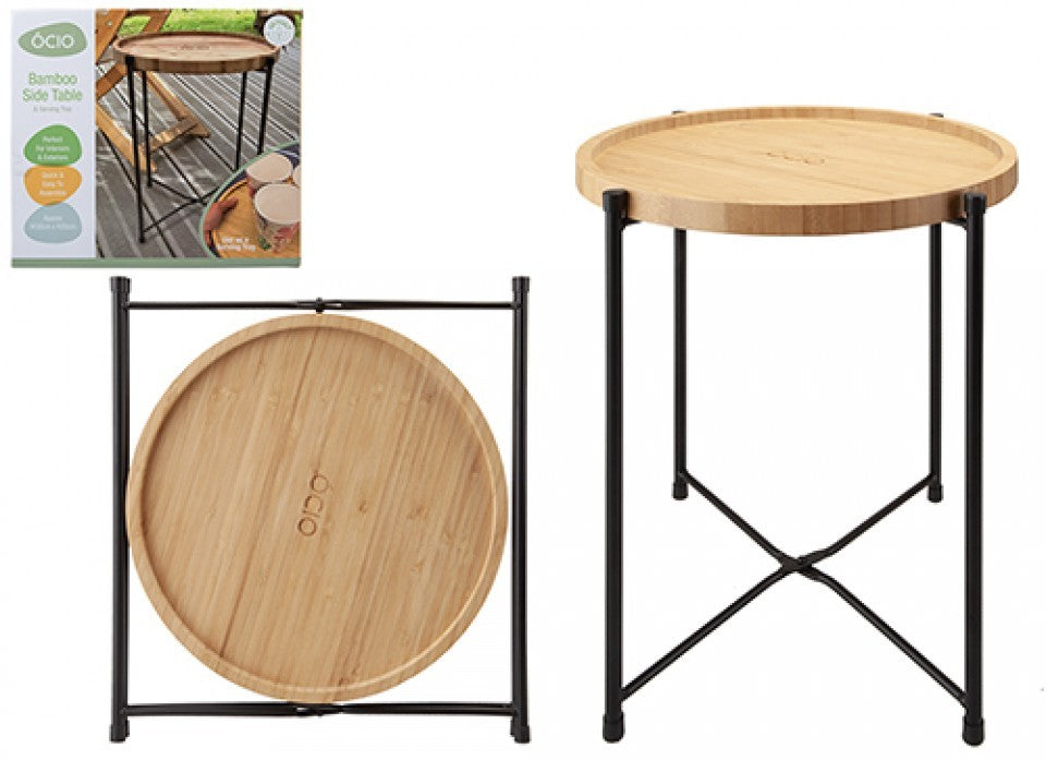 Ocio Tavera Bamboo Side Table (30 x 35cm)