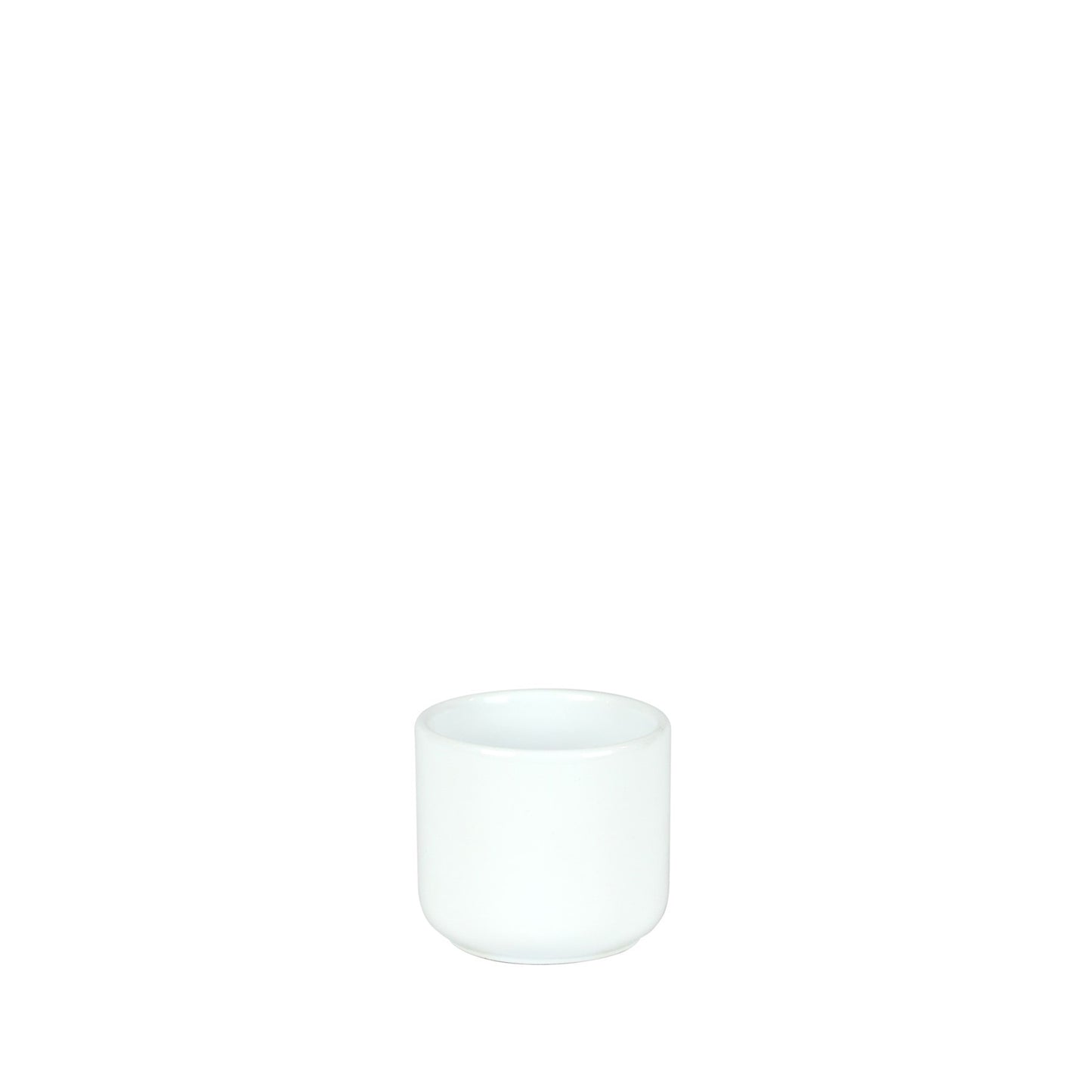 Hortus Havana Glossy White Havana Ceramic Pot (7cm)