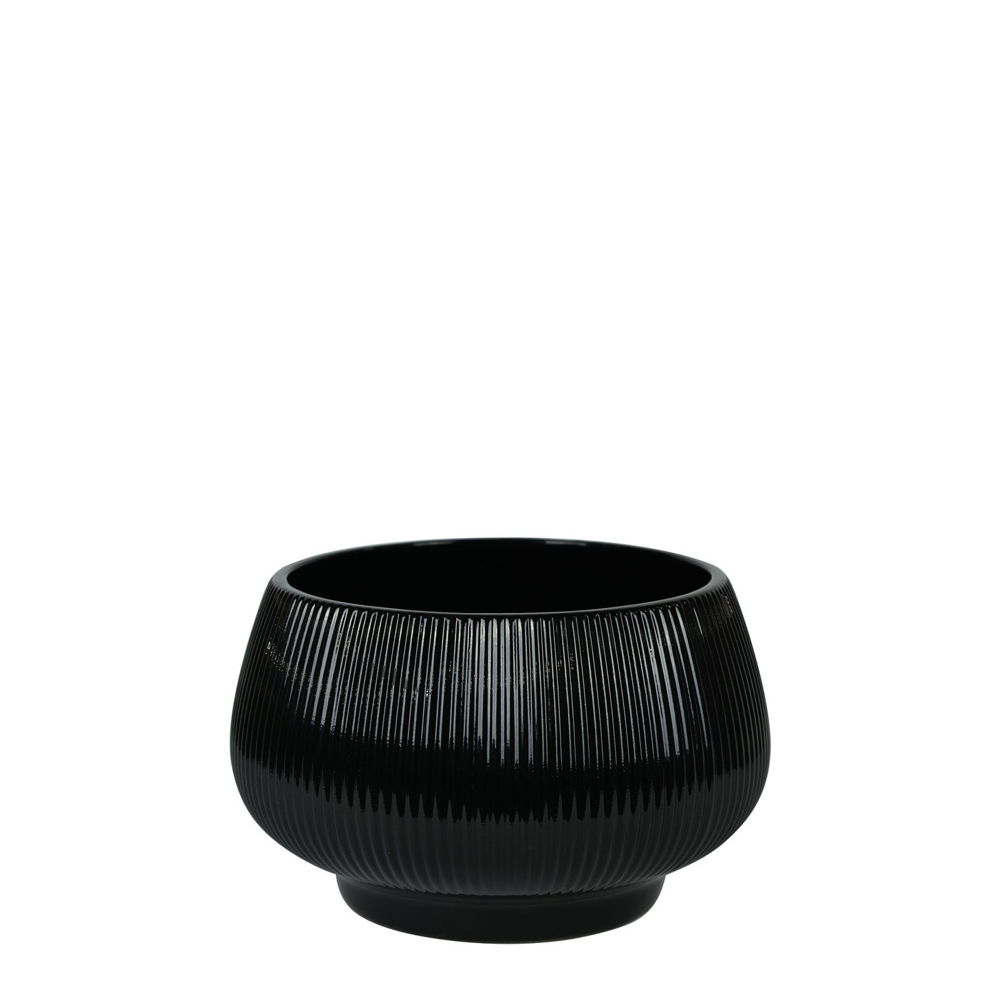 Glossy Black Hortus Belgrade Bowl (24x18cm)