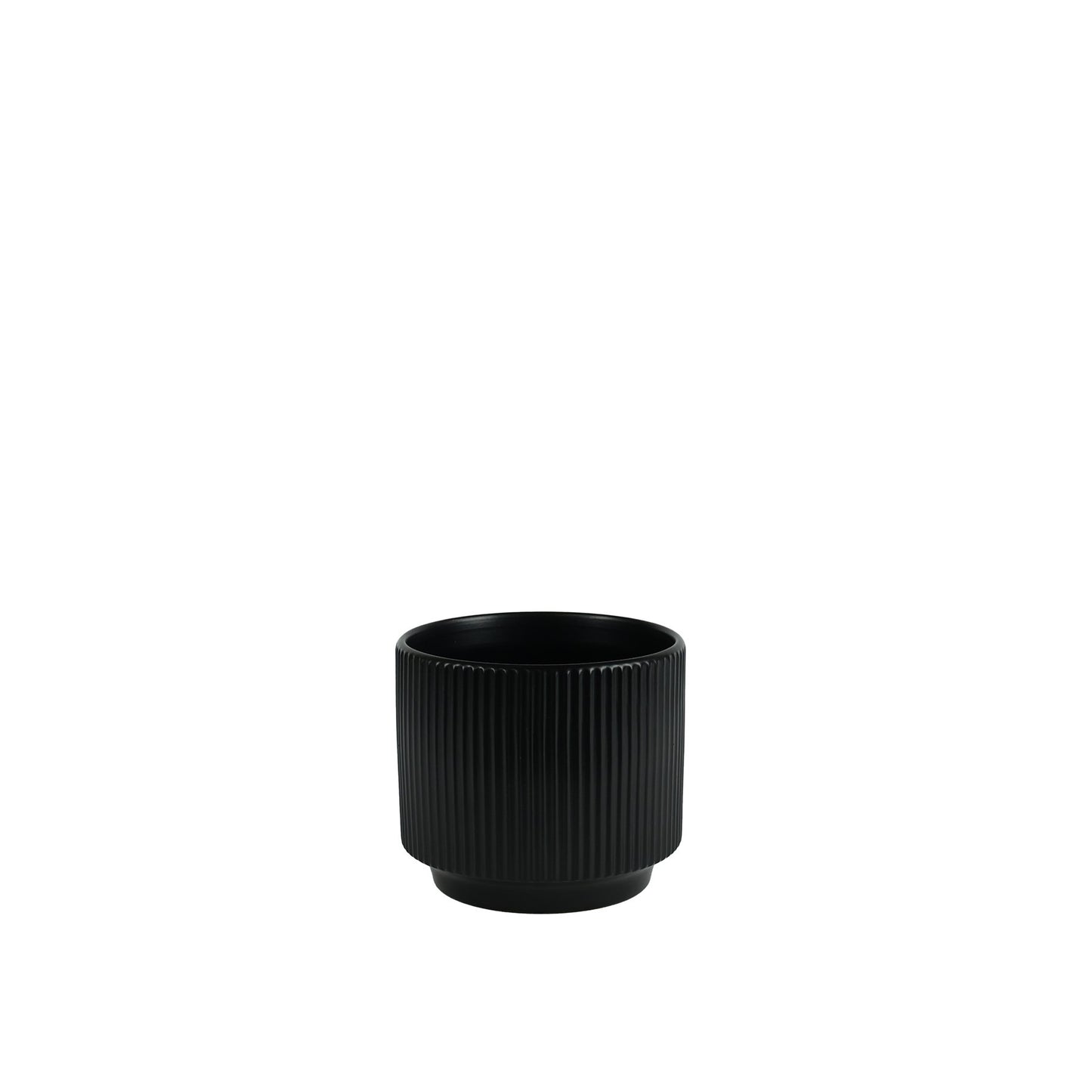 Matt Black Hortus Tokyo Pot (16x14cm)