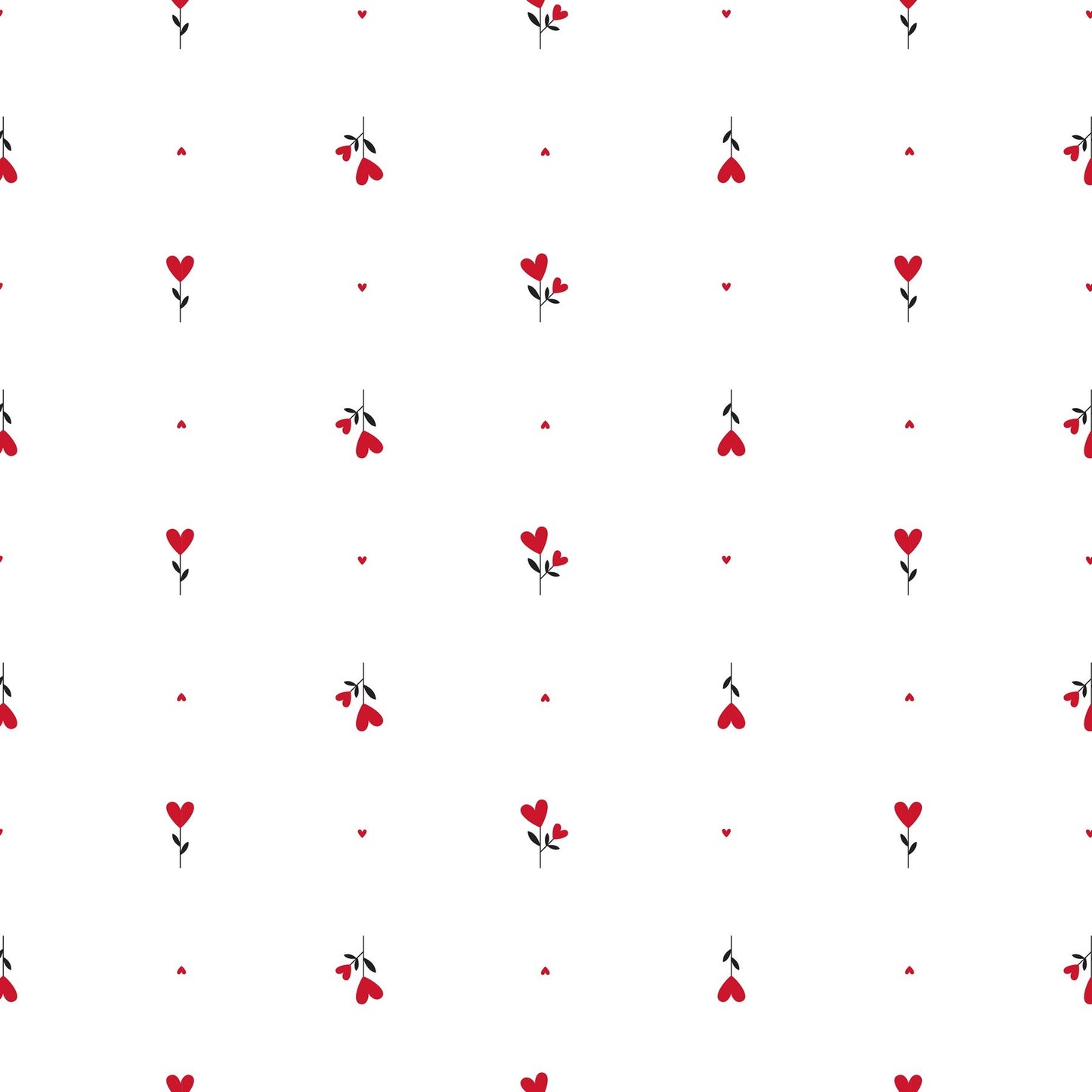 Flower Hearts Red Film (100mx80cm)