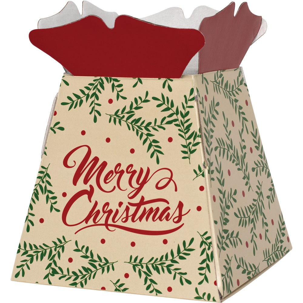 Merry Christmas Living Vase