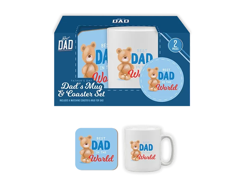 Fathers Day Mug &amp; Coaster Duo Set