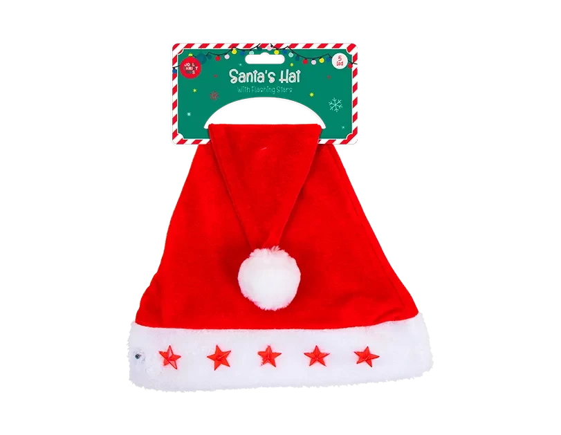 Red Flashing Santa Hat