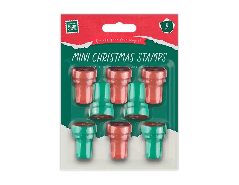 Mini Christmas Stamps (Pack of 8)