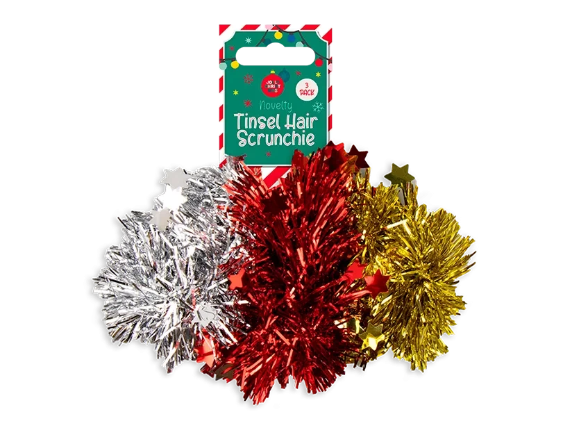 Tinsel Hair Scrunchies (Pack of 3)