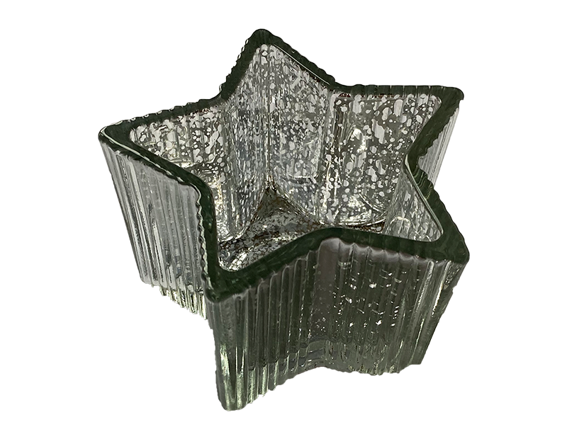 Silver Star Candle Holder