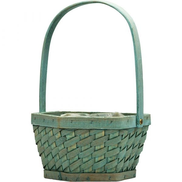 Hexagon Baskets Duck Egg Blue