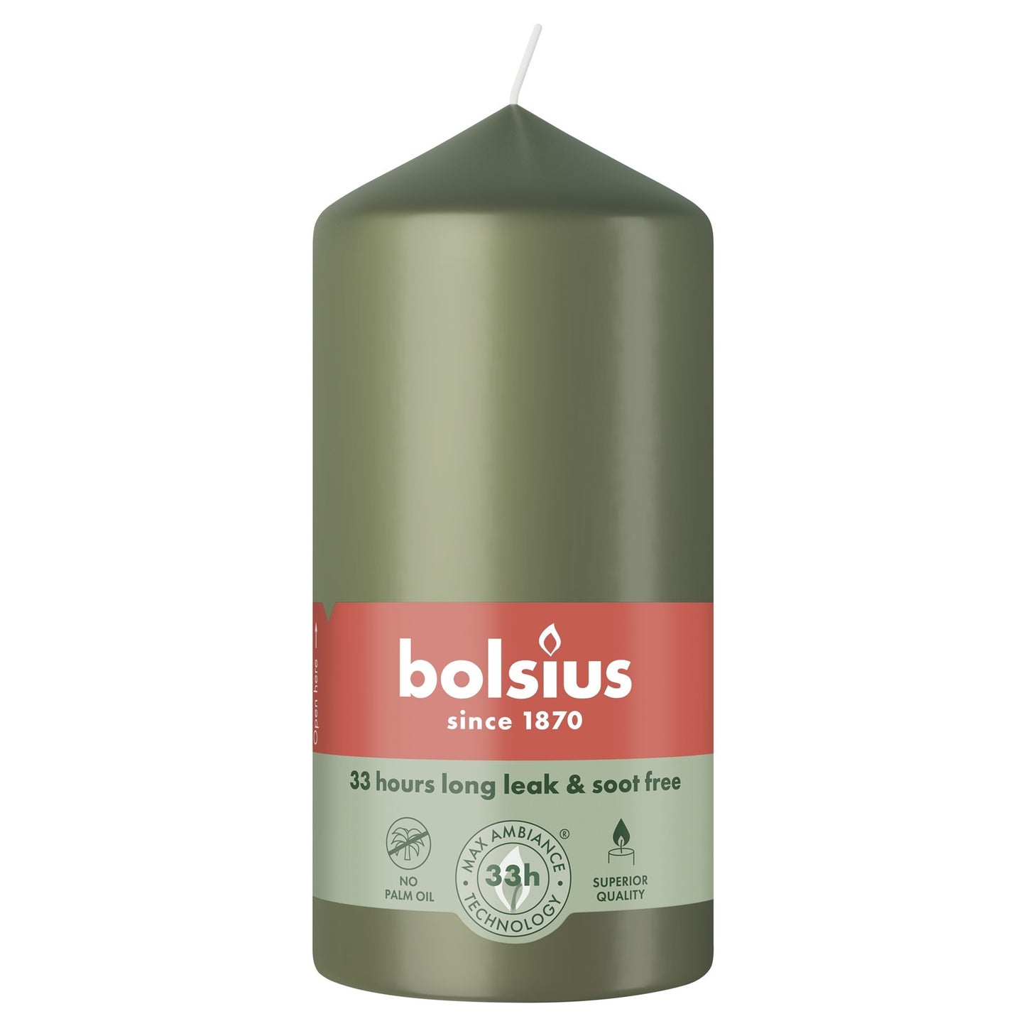 Fresh Olive Bolsius Candle (120 x 58mm)