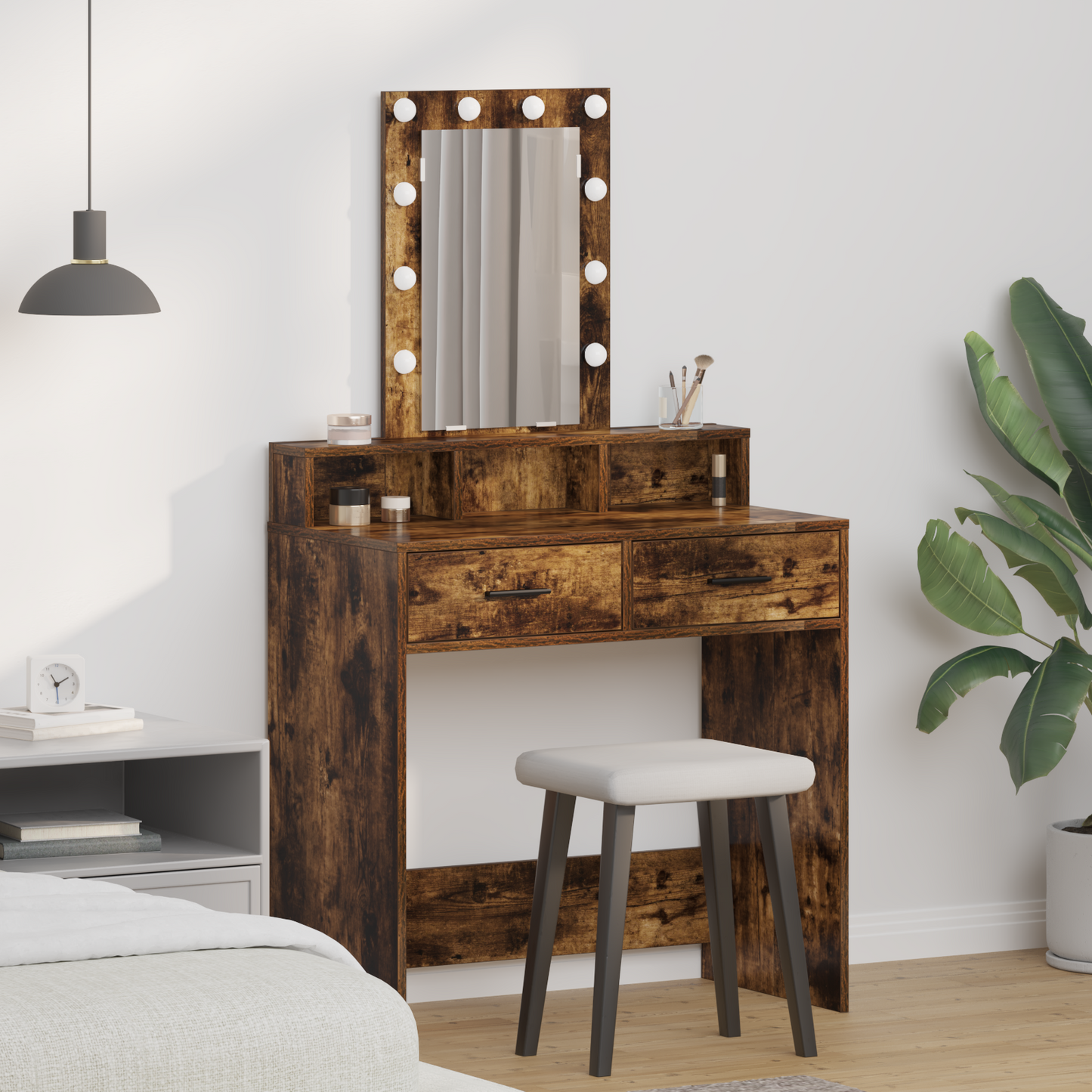 Dressing Table Brown 79 x 41 x 140 cm Engineered Wood