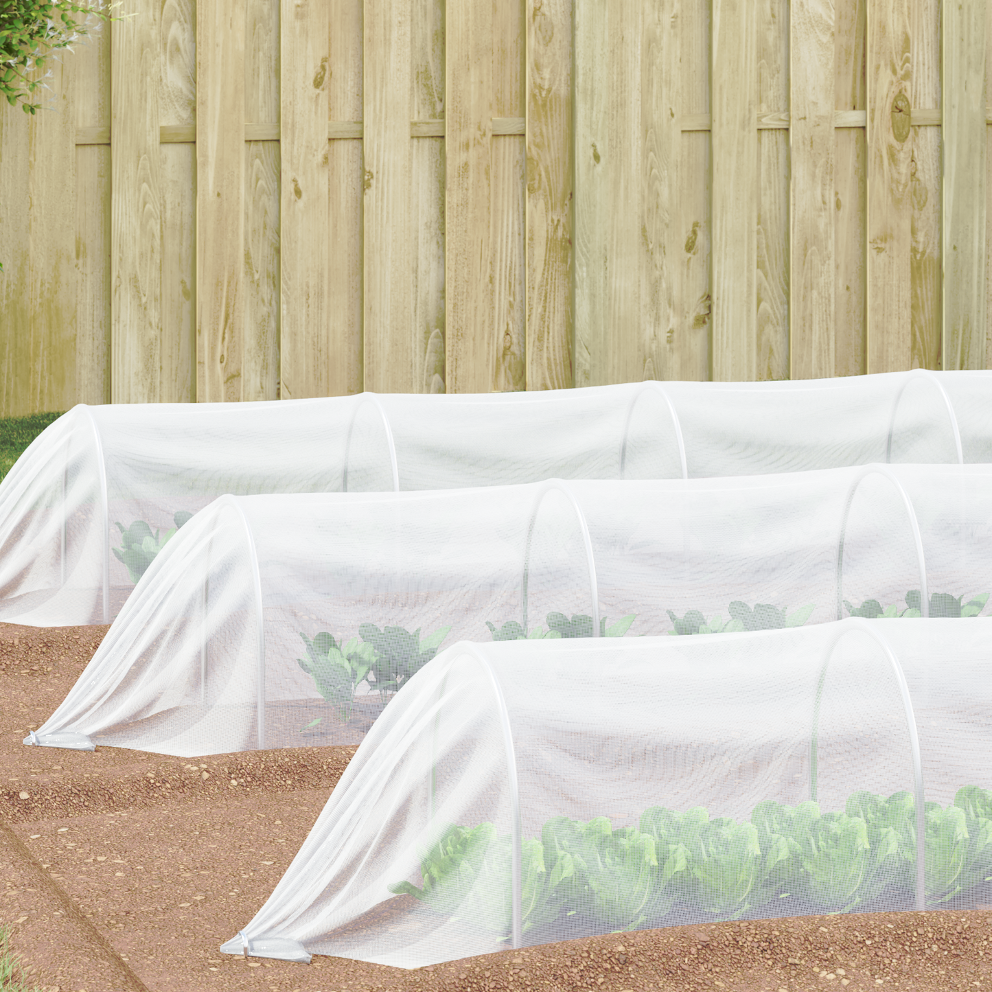 Insect Net White 2 x 50 m Polyethylene