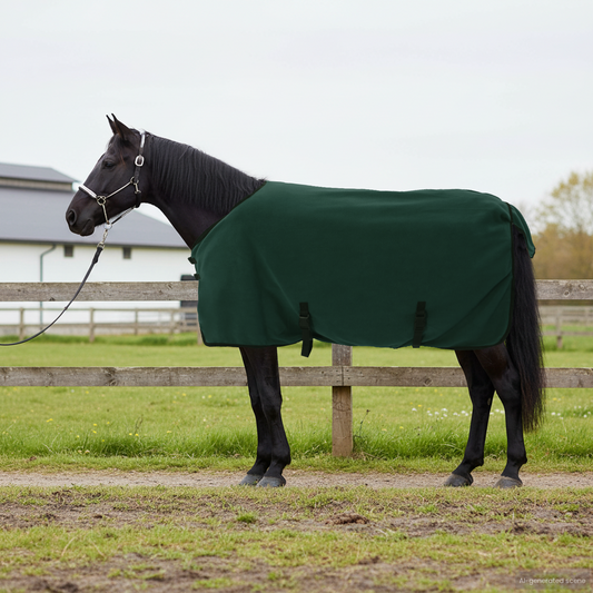 Horse Blanket Dark Green 85 cm Polyester Fleece