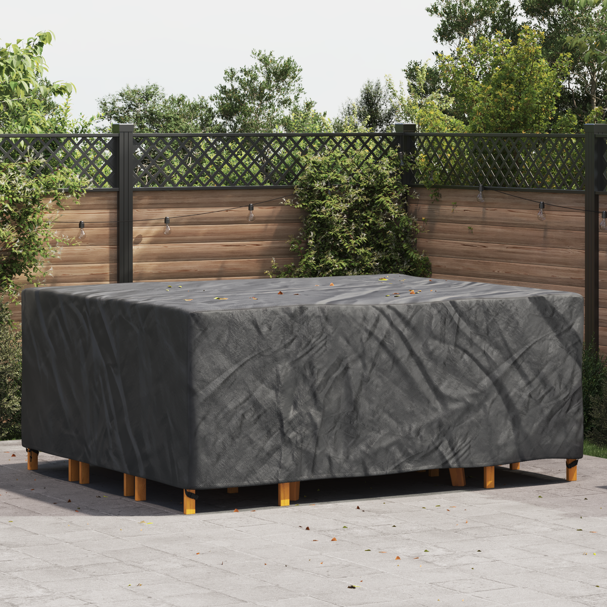 Furniture Cover Plain Black 250 x 210 x 70 cm 210D