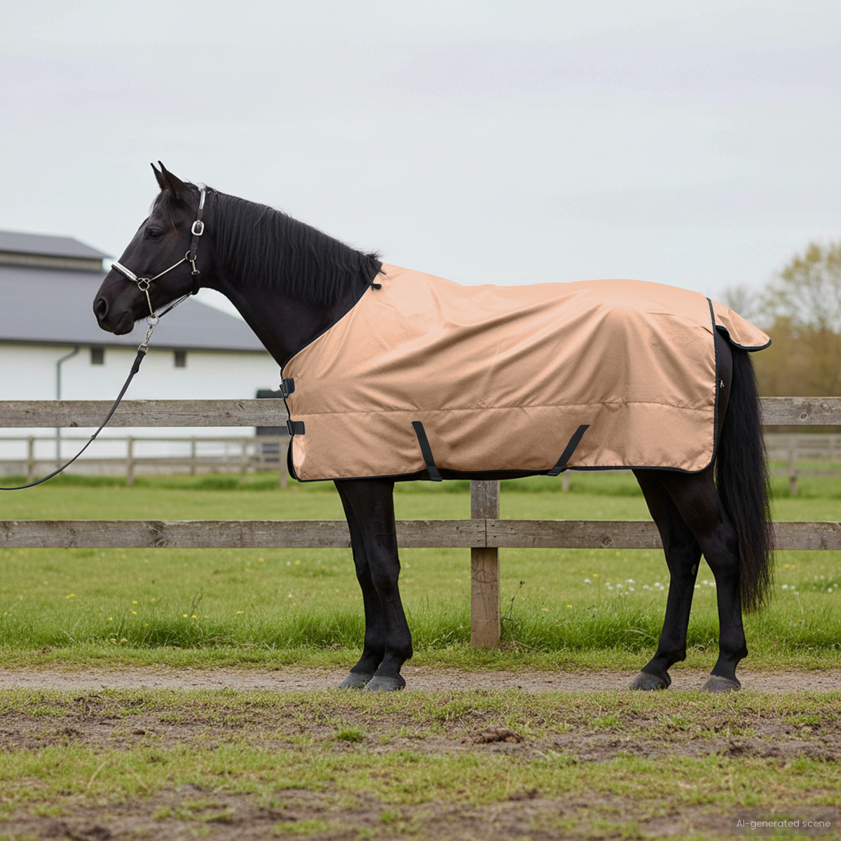 Horse Blanket Cappuccino 125 cm Polyester