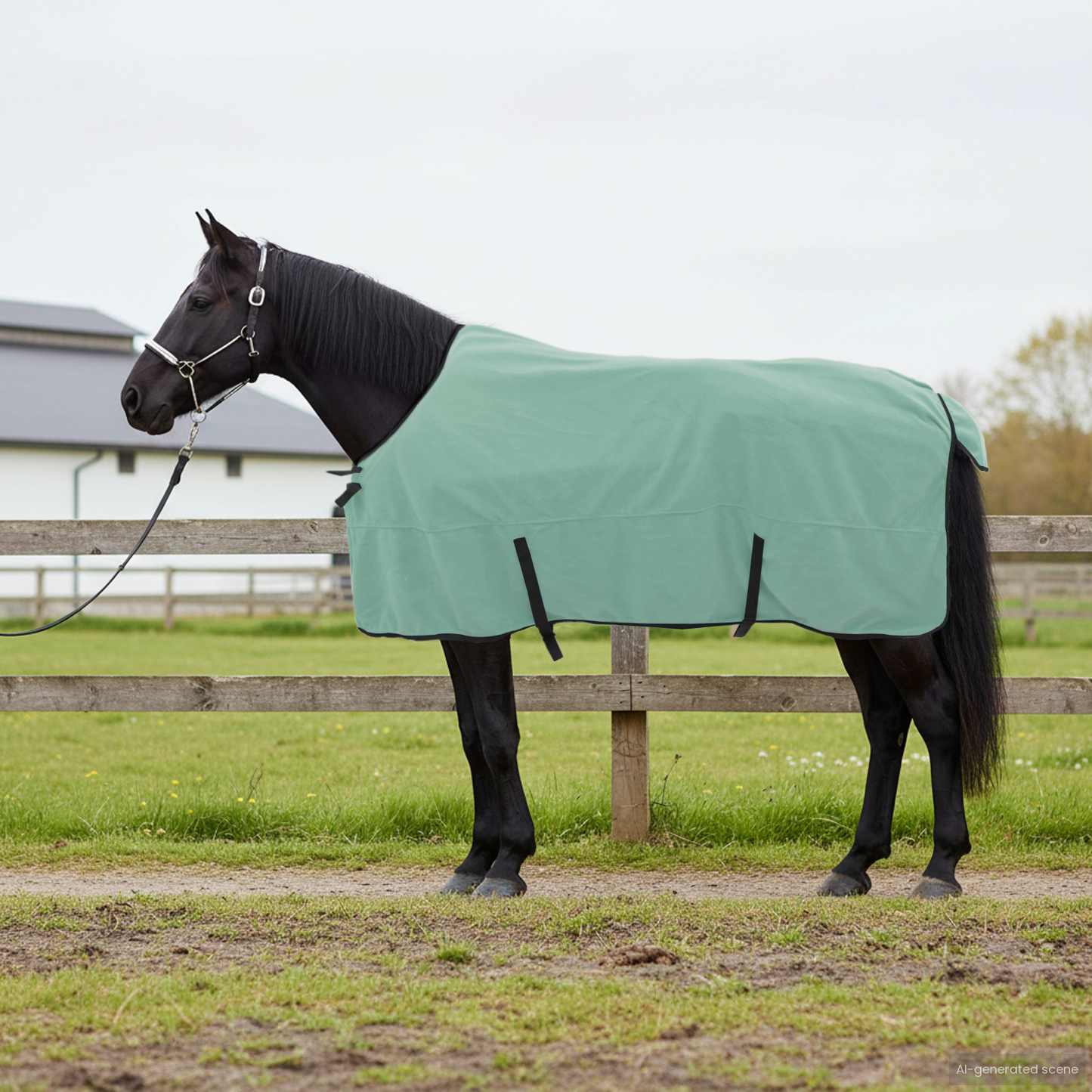Horse Blanket Special Green 155 cm Polyester Fleece