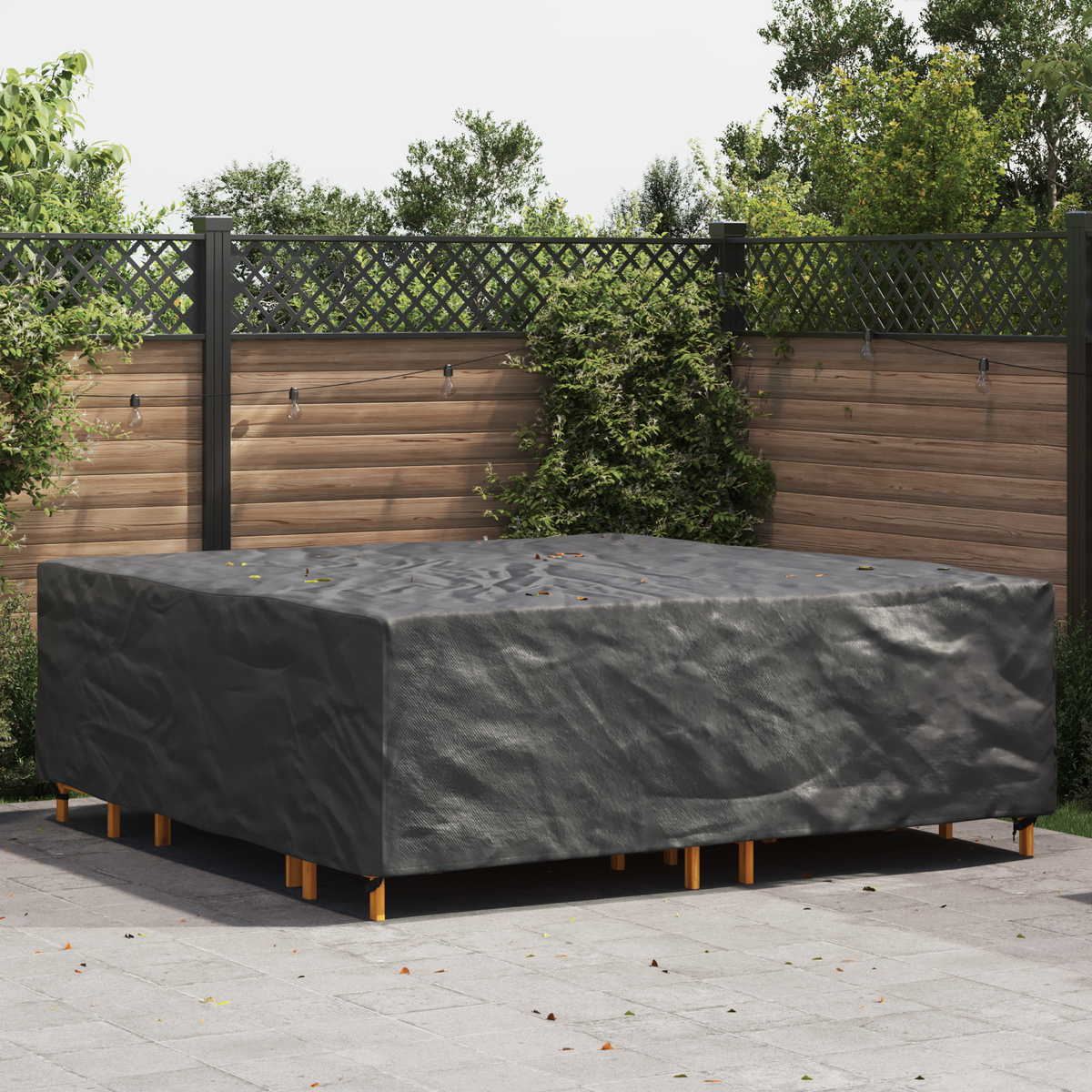 Furniture Cover Plain Black 235 x 235 x 70 cm 420D