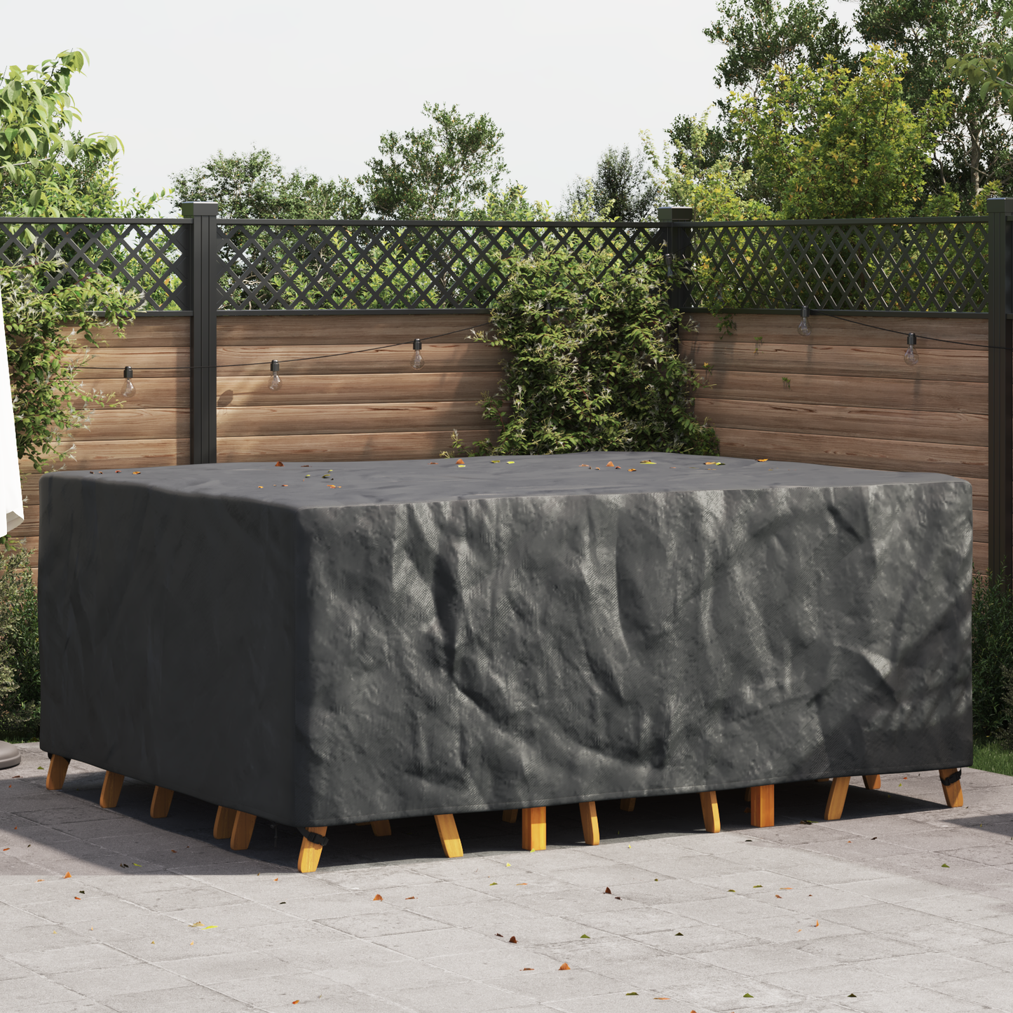 Furniture Cover Plain Black 220 x 190 x 85 cm 420D