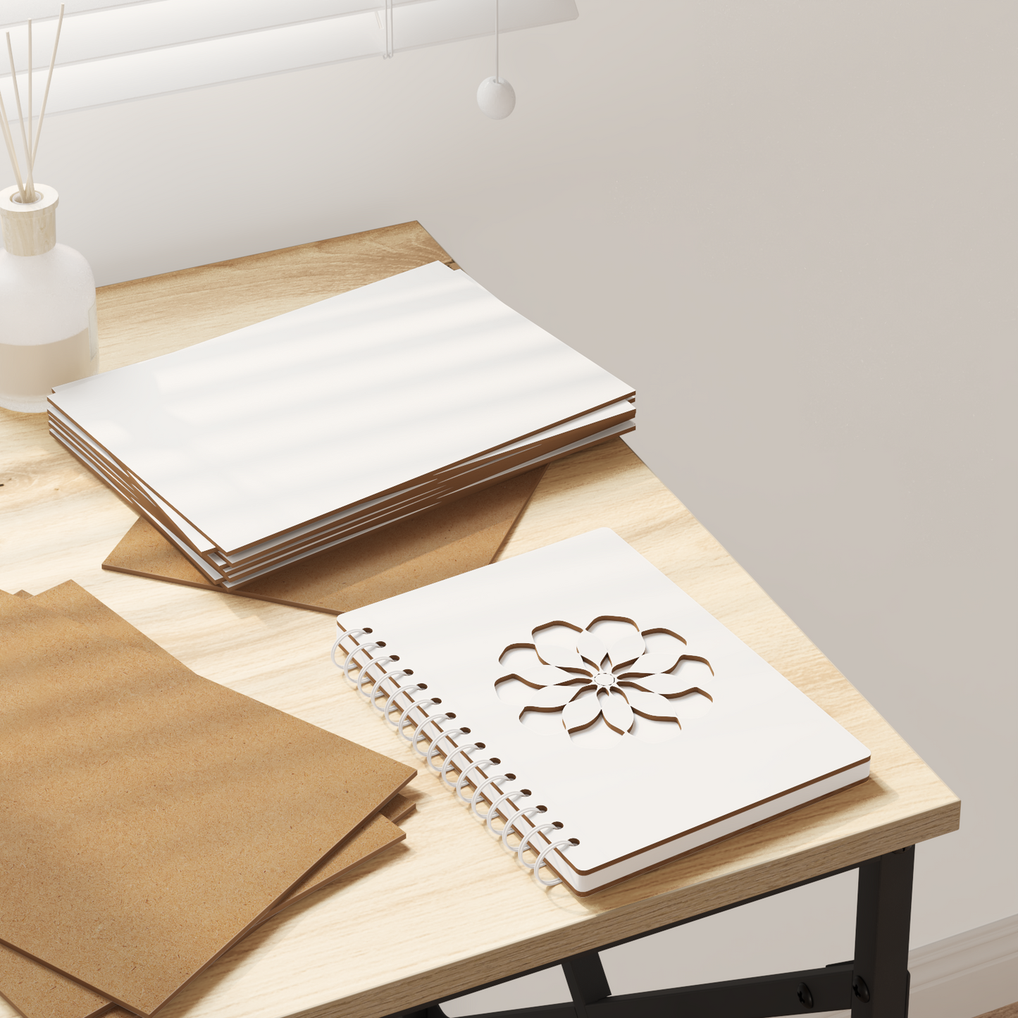 Decor Panels 50 pcs White 21 x 30 x 0.27 cm Engineered Wood
