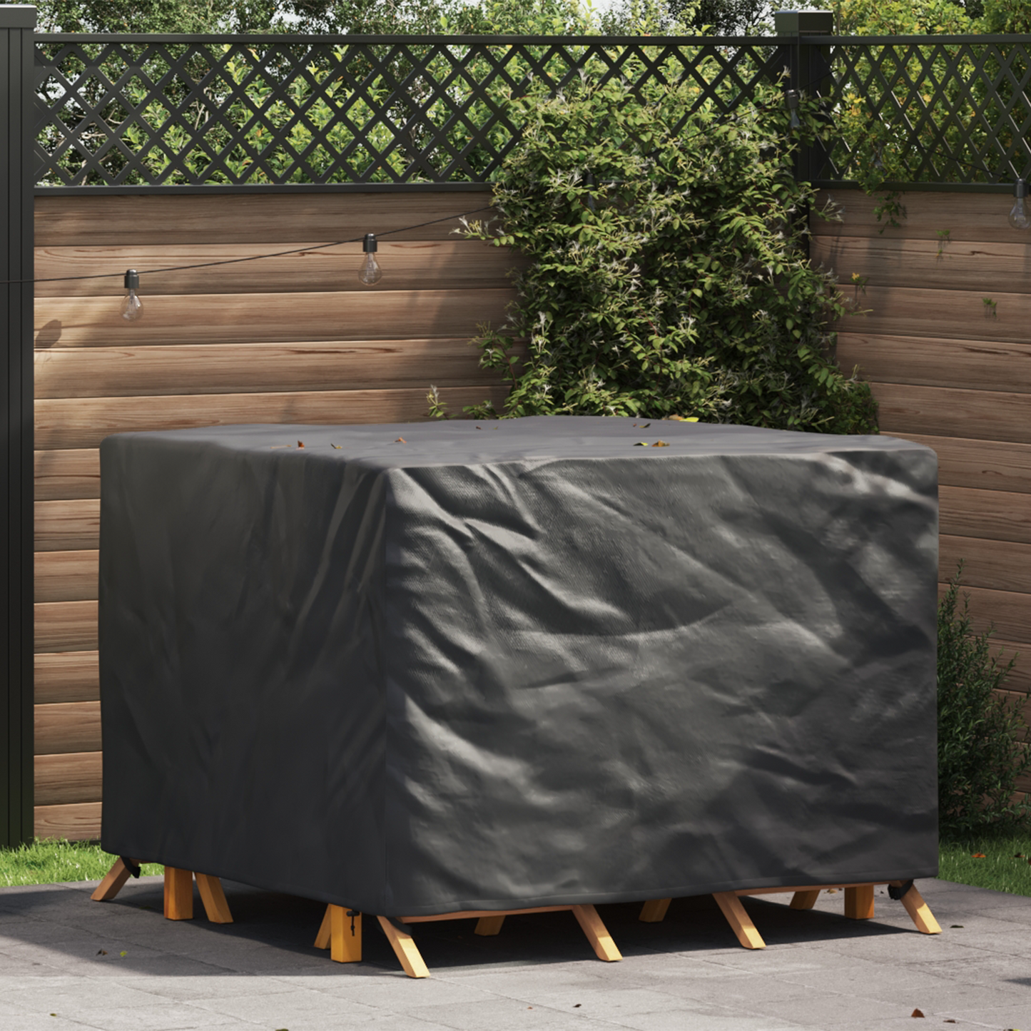 Furniture Cover Black 135 x 135 x 90 cm 420D Oxford fabric