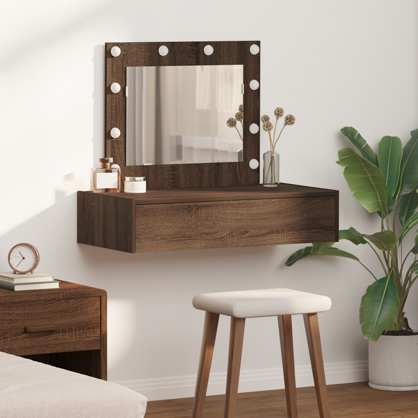 Dressing Table Brown 83 x 40 x 70 cm Engineered Wood
