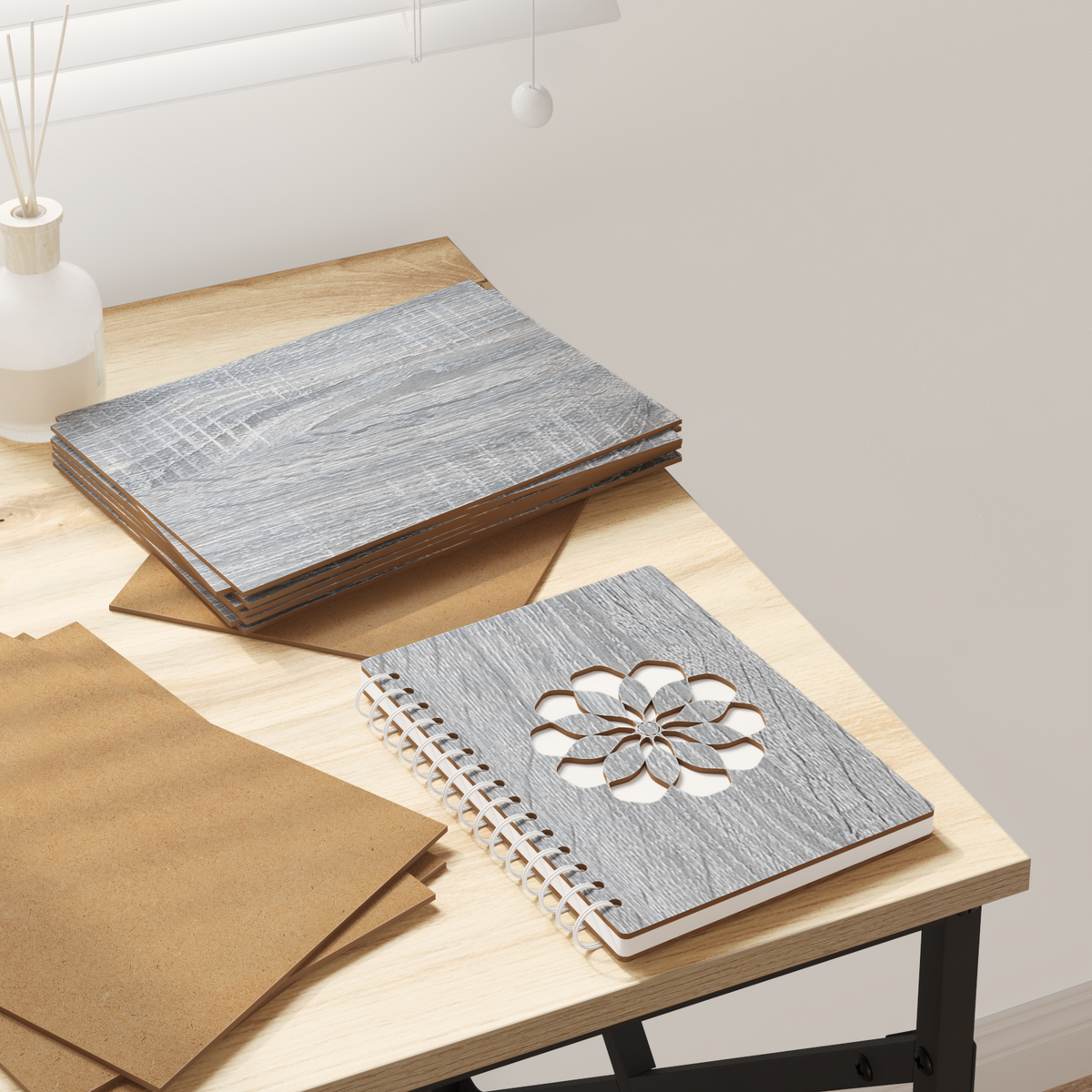 Decor Panels 150 pcs Grey Sonoma 21 x 30 x 0.27 cm