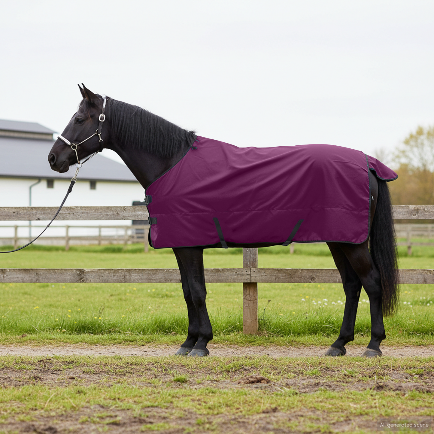 Horse Blanket Full Purple 85 cm Polyester