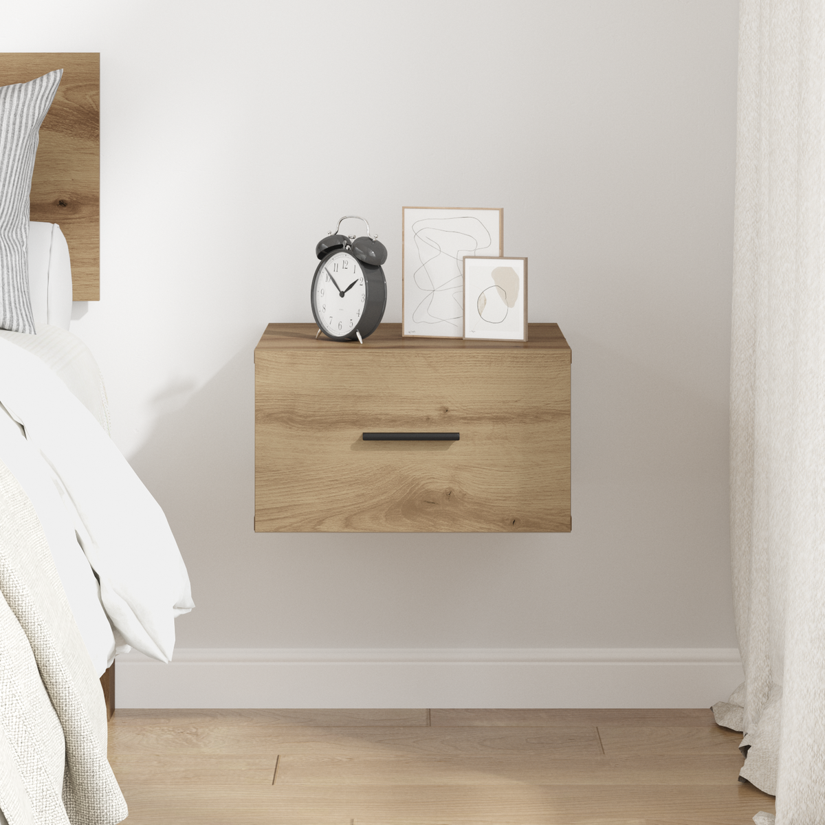 Bedside Cabinet Artisan oak 35 x 35 x 20 cm Engineered Wood