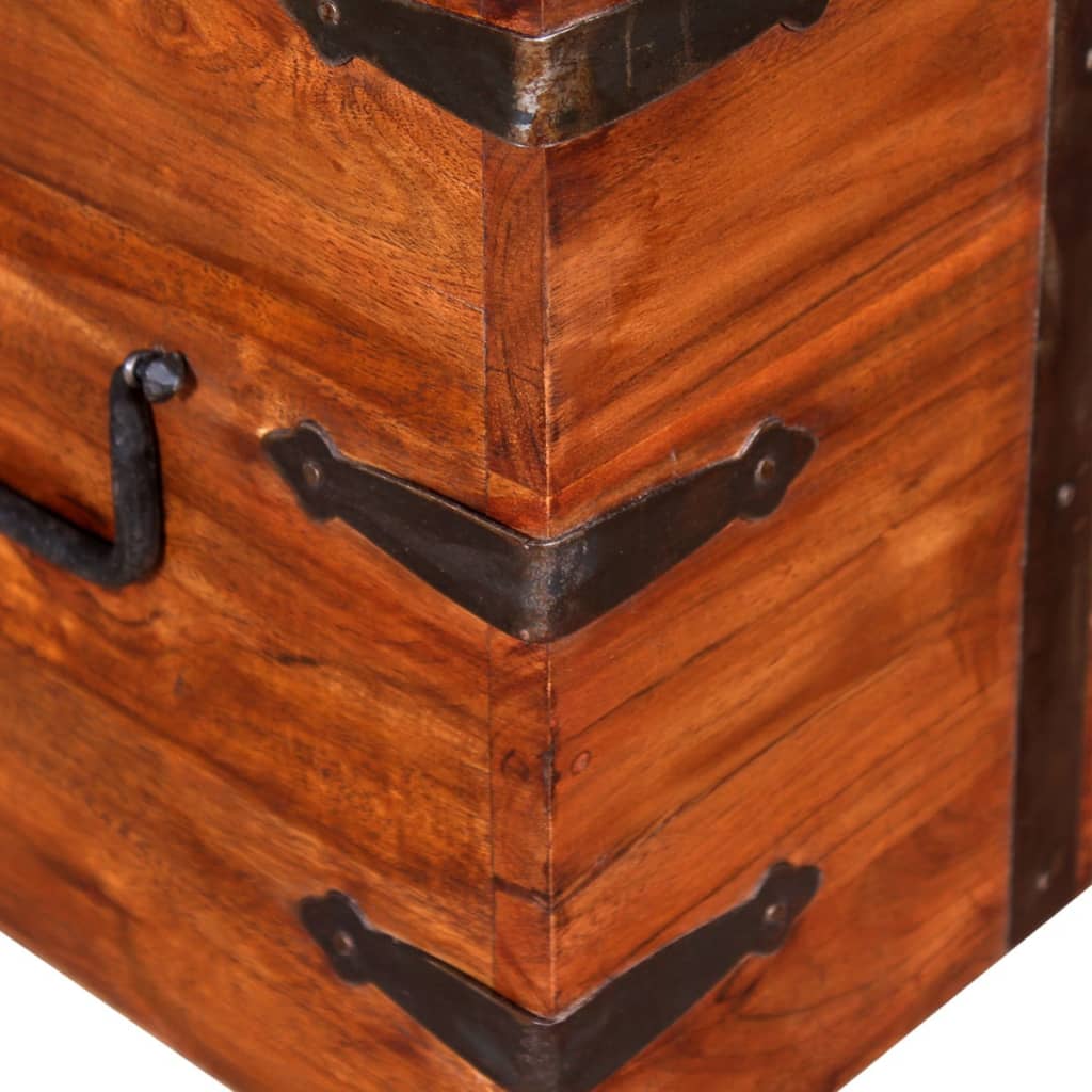 Two Piece Storage Chest Set Solid Wood