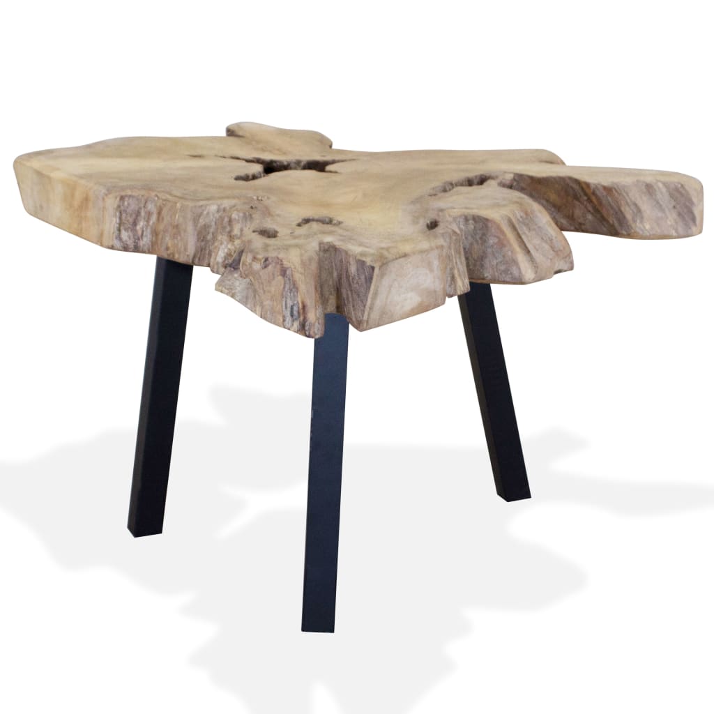 Coffee Table | Natural Teak | Genuine Teak | 80x70x38 cm | Durable