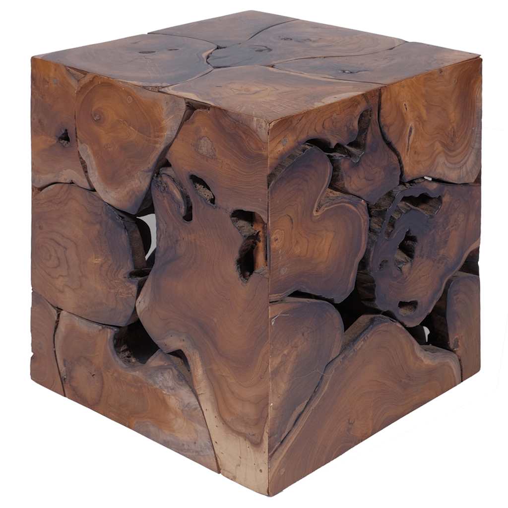 Stools 2 pcs Brown 40x40x45 cm Solid Teak Wood