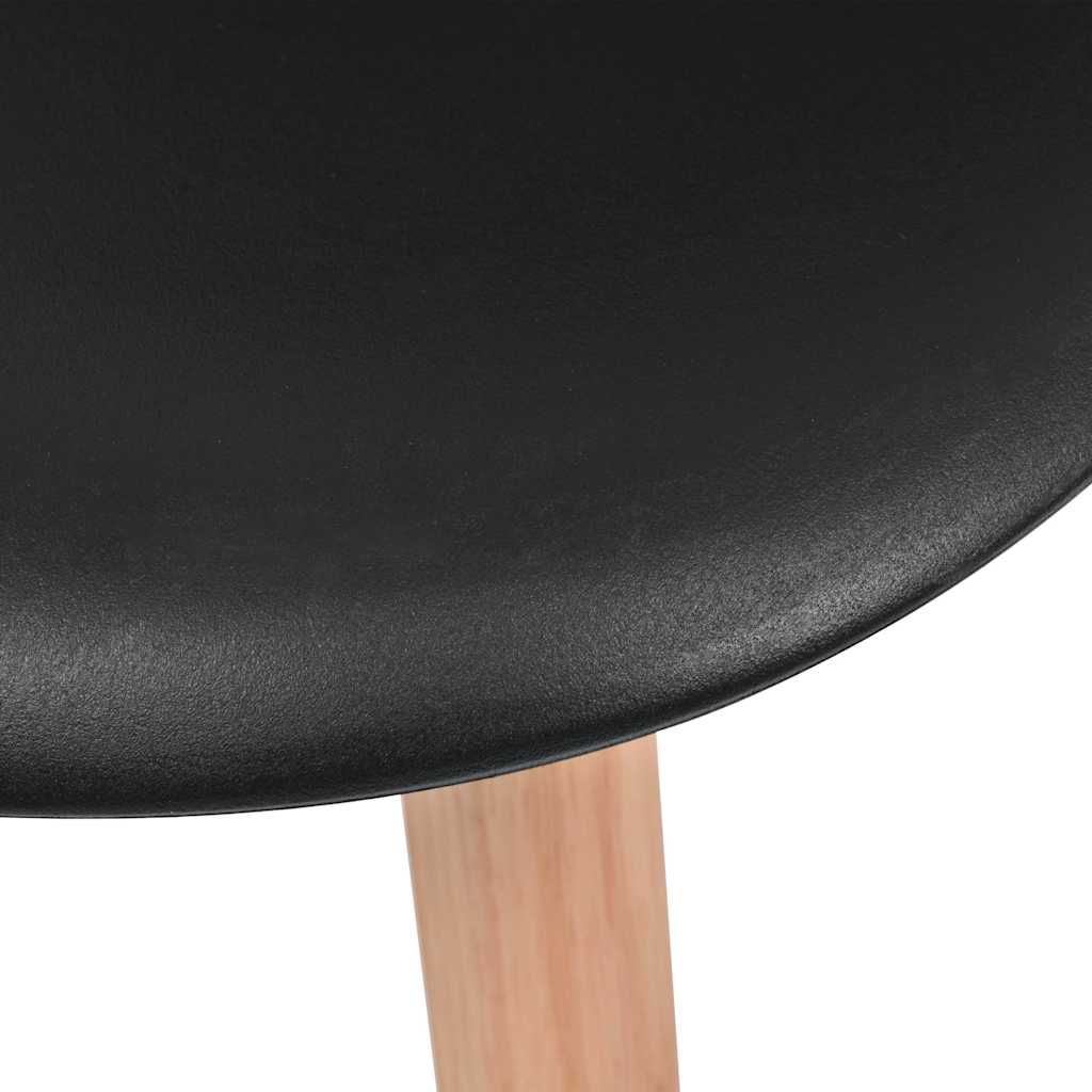 Dining Chairs 2 pcs Black Plastic