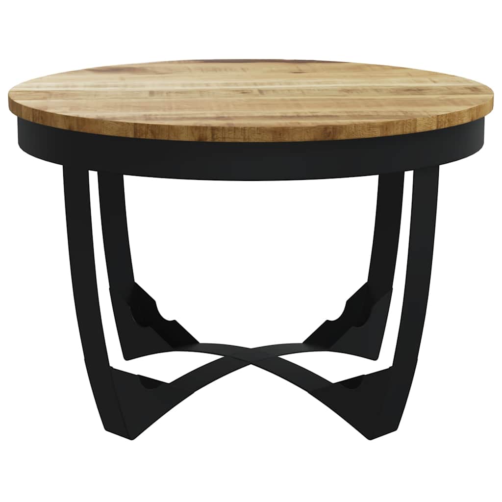 Coffee Table Solid Rough Mango Wood 60x40 cm