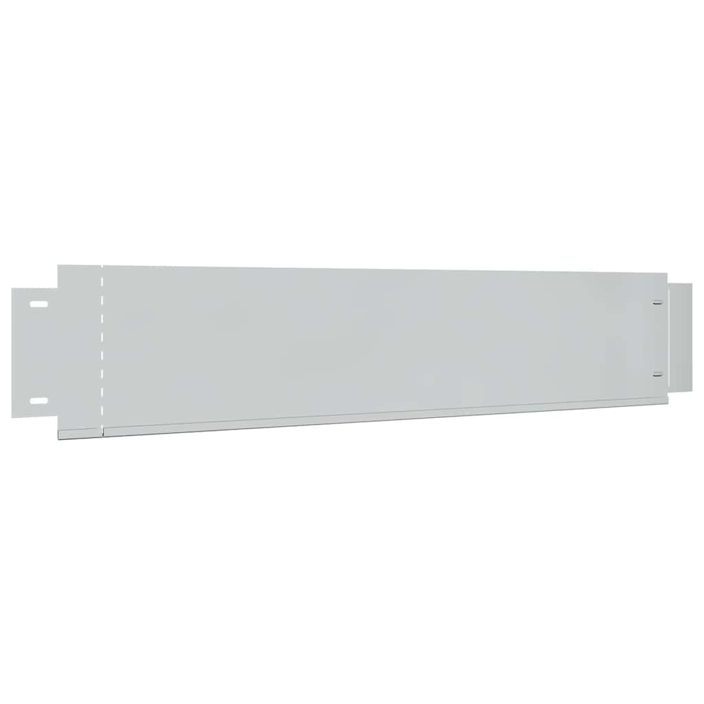 Garden edgings 5 pcs 100 x 19 cm Galvanised Steel Silver