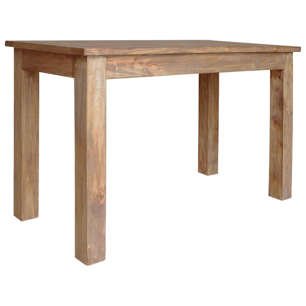 Dining Table Solid Mahogany Wood 120x60x77 cm