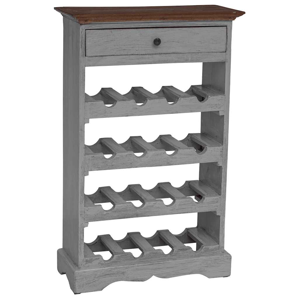 Wine Rack Solid Mahogany Wood 55x23x85 cm