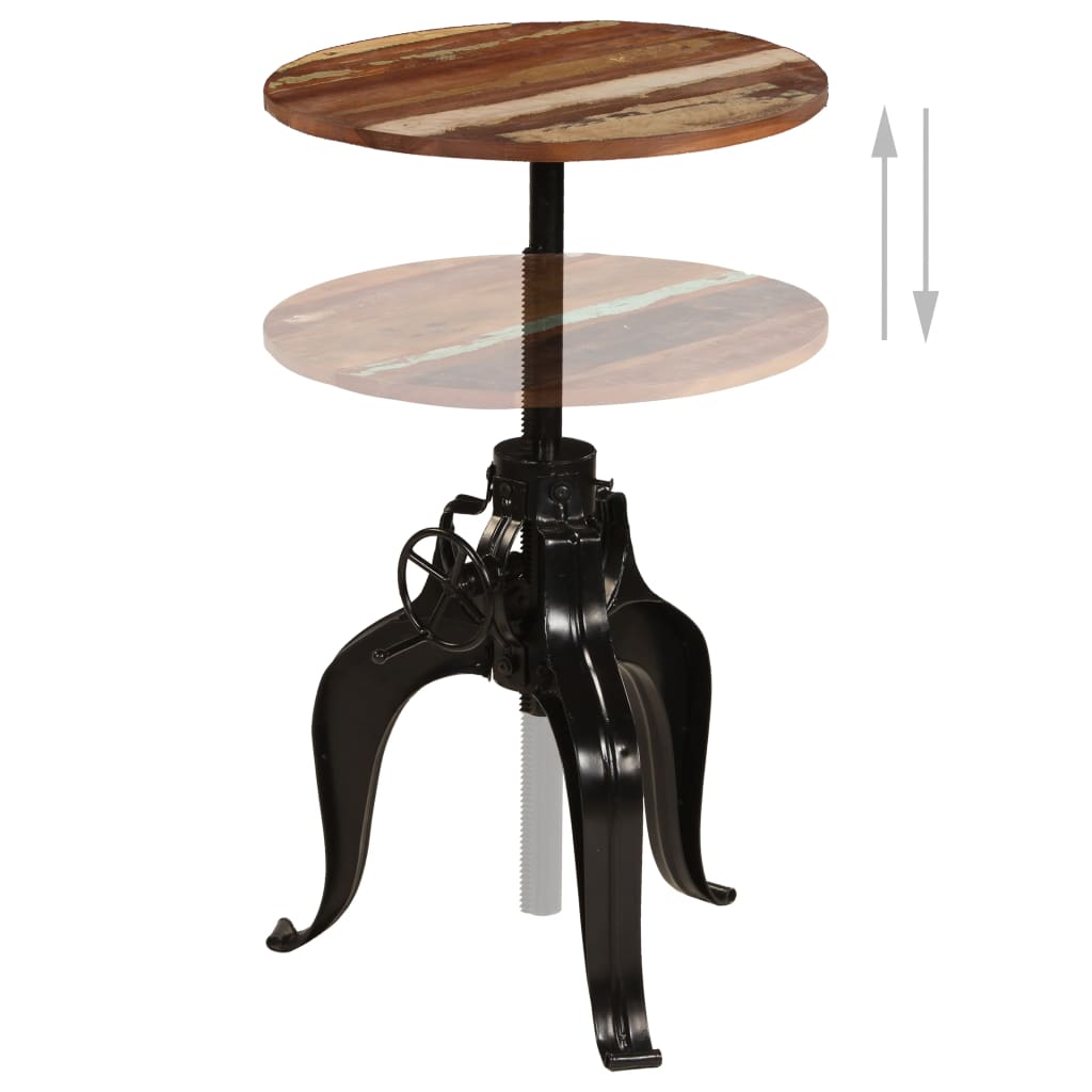 Bar Table Solid Reclaimed Wood 60x(76-110) cm