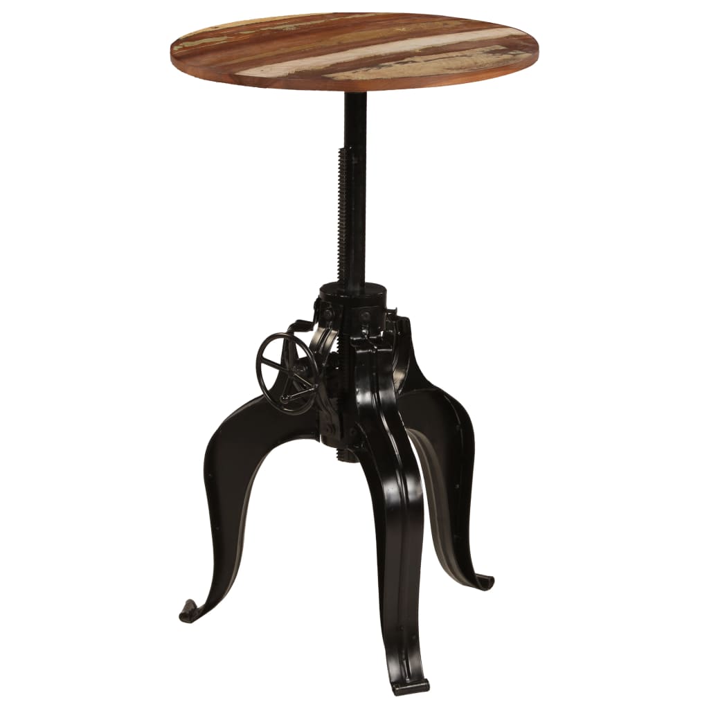 Bar Table Solid Reclaimed Wood 60x(76-110) cm
