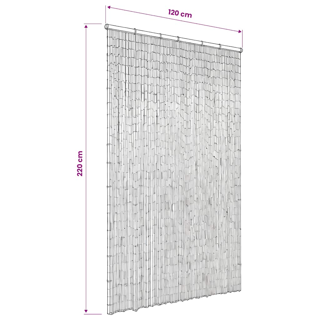 Insect Door Curtain Bamboo 120x220 cm