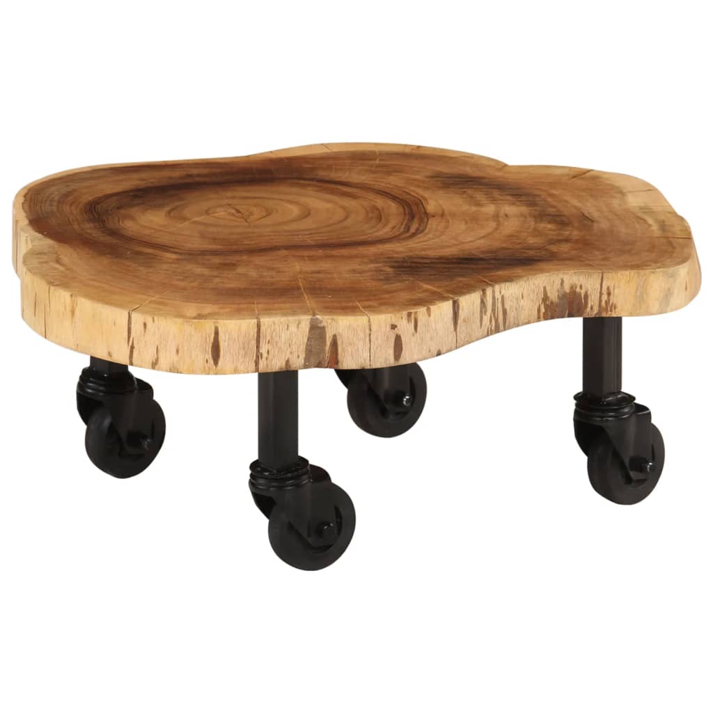 Coffee Table Solid Acacia Wood 60x55x25 cm