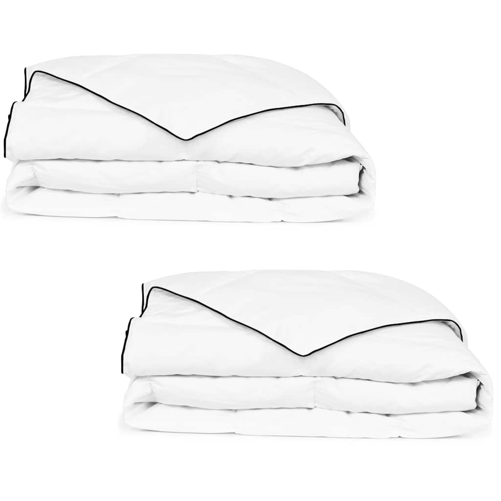 Duvets 2 pcs 140 x 200 cm Winter White Breathable