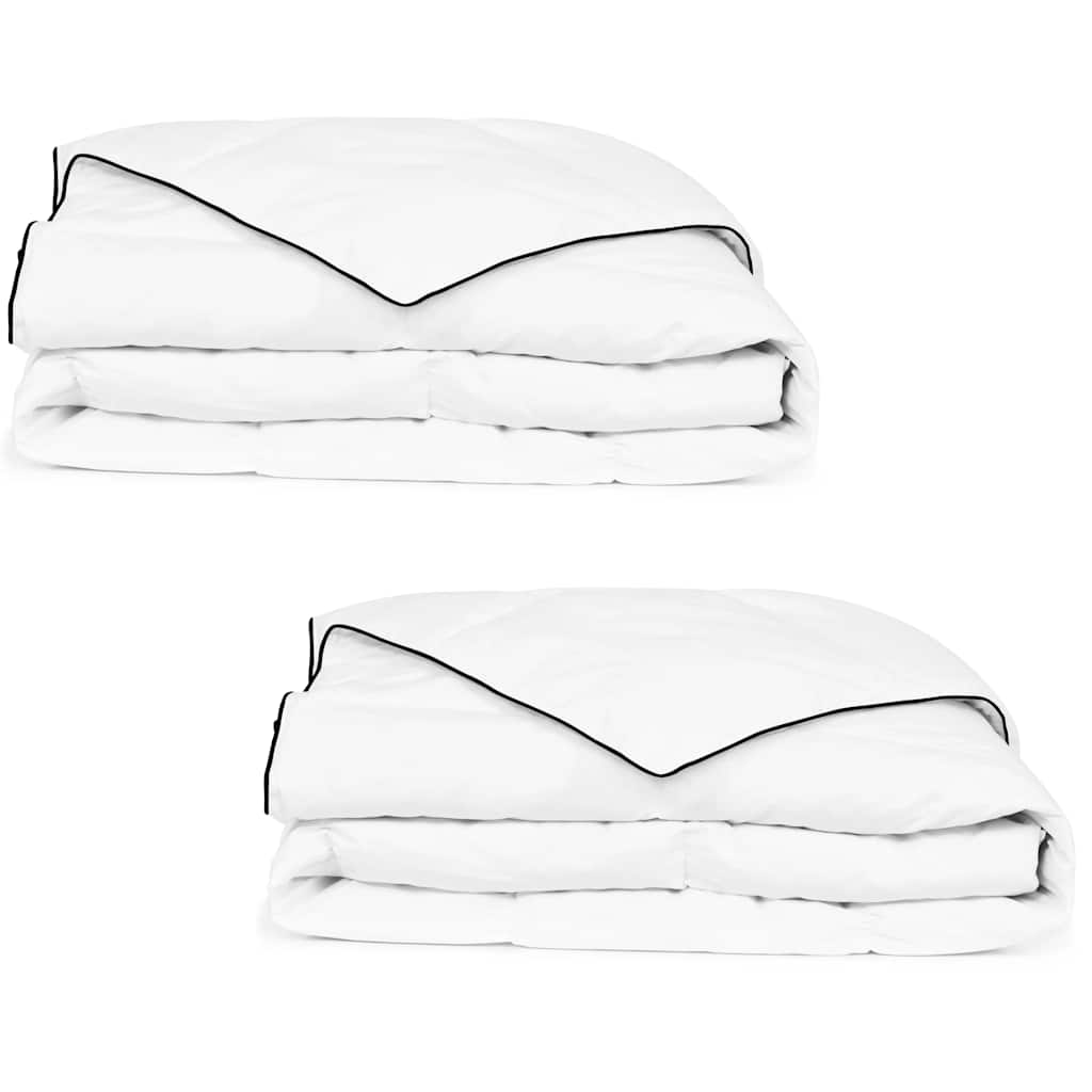 Duvets 2 pcs 150 x 200 cm Winter White Breathable