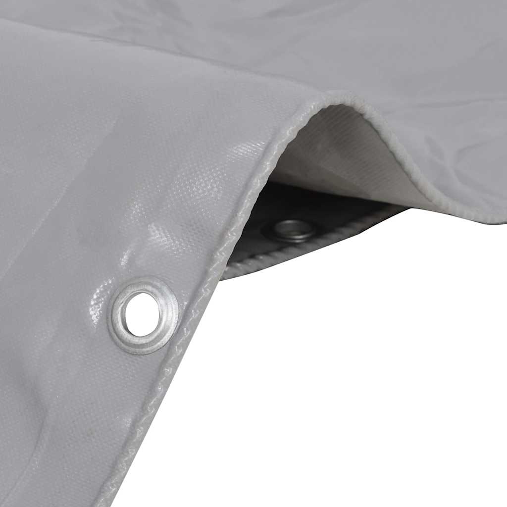 Tarpaulins Grey 3 x 3 m Canvas with PVC Coating